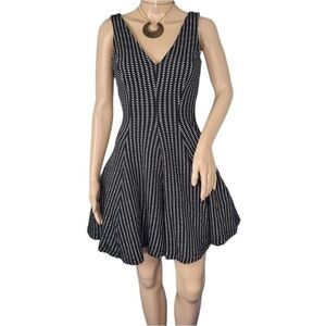 Zara Women's Black and White Dress